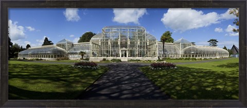 Framed Curvilinear Glass House, The National Botanic Gardens, Dublin City, Ireland Print