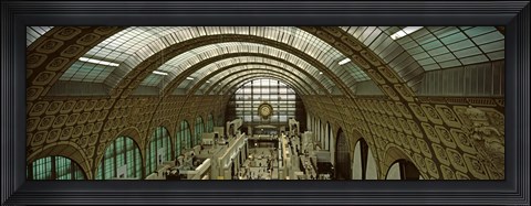 Framed Interiors of a museum, Musee d&#39;Orsay, Paris, Ile-de-France, France Print