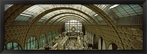 Framed Interiors of a museum, Musee d&#39;Orsay, Paris, Ile-de-France, France Print