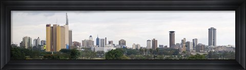 Framed Skyline in a city, Nairobi, Kenya 2011 Print