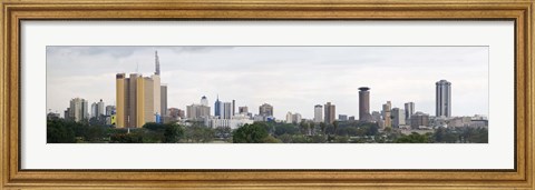 Framed Skyline in a city, Nairobi, Kenya 2011 Print