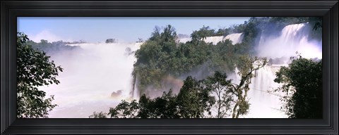 Framed Floodwaters at Iguacu Falls, Argentina-Brazil Border Print