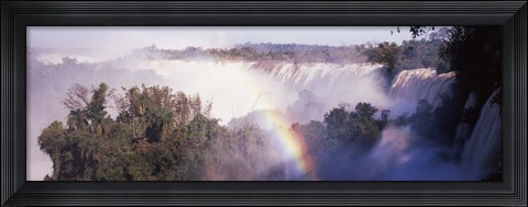 Framed Iguacu Falls, Argentina-Brazil Border Print