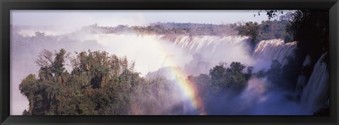 Framed Iguacu Falls, Argentina-Brazil Border Print