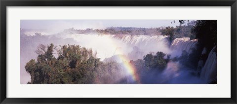 Framed Iguacu Falls, Argentina-Brazil Border Print