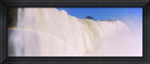 Framed Floodwaters at Iguacu Falls, Brazil Print