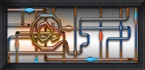 Framed Pipe information Print