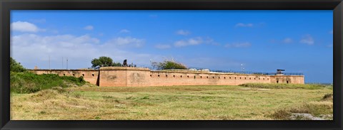 Framed Fort Gaines on Dauphin Island, Alabama, USA Print