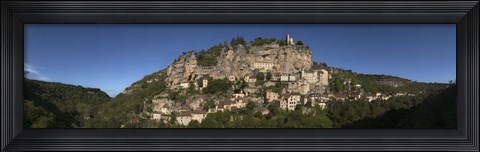 Framed Rocamadour, Canyon De l&#39;Alzou, Lot, Midi-Pyrenees, France Print