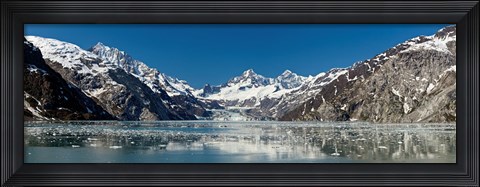 Framed Johns Hopkins Glacier in Glacier Bay National Park, Alaska, USA Print