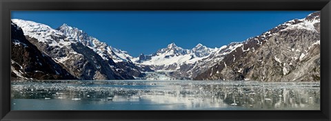 Framed Johns Hopkins Glacier in Glacier Bay National Park, Alaska, USA Print