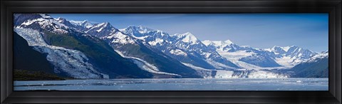 Framed Snowcapped mountains at College Fjord of Prince William Sound, Alaska, USA Print