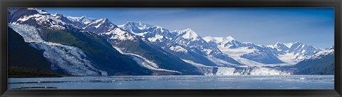 Framed Snowcapped mountains at College Fjord of Prince William Sound, Alaska, USA Print