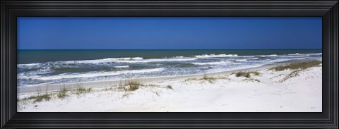 Framed Surf on the beach, St. Joseph Peninsula State Park, Florida, USA Print