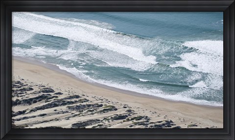 Framed Aerial view of Pismo Beach, San Luis Obispo County, California, USA Print