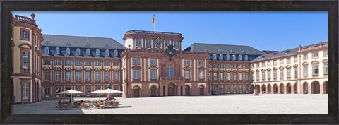 Framed Facade of the palace, Mannheim Palace, Mannheim, Baden-Wurttemberg, Germany Print