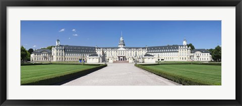 Framed Facade of a castle, Karlsruhe Castle, Karlsruhe, Baden-Wurttemberg, Germany Print