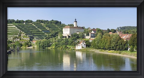 Framed Horneck Castle, Gundelsheim, Neckar River, Baden-Wurttemberg, Germany Print