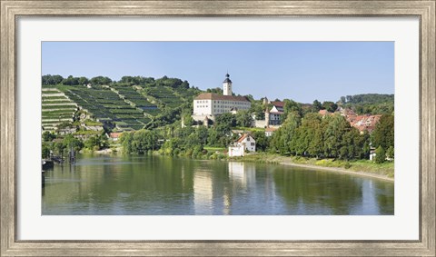 Framed Horneck Castle, Gundelsheim, Neckar River, Baden-Wurttemberg, Germany Print