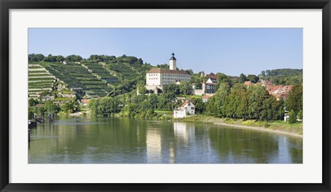 Framed Horneck Castle, Gundelsheim, Neckar River, Baden-Wurttemberg, Germany Print