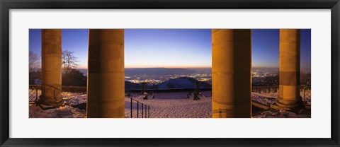 Framed Columns of the Funeral Chapel, Rotenberg, Stuttgart, Baden-Wurttemberg, Germany Print