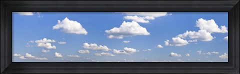 Framed Cumulus clouds in the sky, Baden Wurttemberg, Germany Print