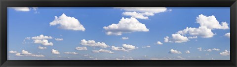 Framed Cumulus clouds in the sky, Baden Wurttemberg, Germany Print