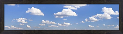 Framed Cumulus clouds in the sky, Baden Wurttemberg, Germany Print