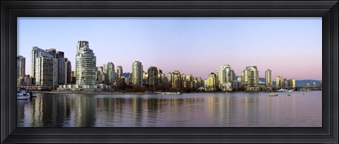 Framed Skyscrapers at the waterfront, Yaletown, Vancouver Island, British Columbia, Canada 2011 Print