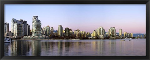 Framed Skyscrapers at the waterfront, Yaletown, Vancouver Island, British Columbia, Canada 2011 Print