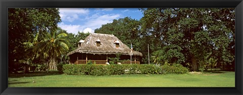 Framed Old Plantation house on L&#39;Union Estate, La Digue Island, Seychelles Print