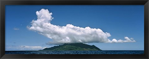 Framed Clouds over Silhouette Island, Seychelles Print