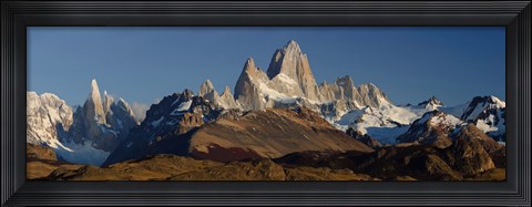 Framed Mountains, Mt Fitzroy, Cerro Torre, Argentine Glaciers National Park, Patagonia, Argentina Print
