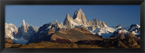 Framed Mountains, Mt Fitzroy, Cerro Torre, Argentine Glaciers National Park, Patagonia, Argentina Print