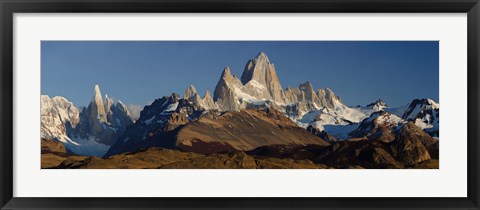 Framed Mountains, Mt Fitzroy, Cerro Torre, Argentine Glaciers National Park, Patagonia, Argentina Print