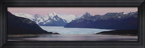 Framed Glaciers and mountains, Moreno Glacier, Argentine Glaciers National Park, Patagonia, Argentina Print