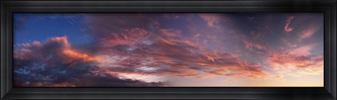 Framed Clouds in the sky at morning Print