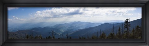 Framed Clouds over mountains, Great Smoky Mountains National Park, Blount County, Tennessee, USA Print