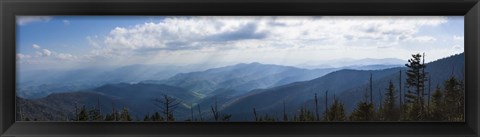 Framed Clouds over mountains, Great Smoky Mountains National Park, Blount County, Tennessee, USA Print