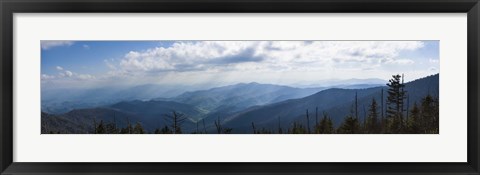 Framed Clouds over mountains, Great Smoky Mountains National Park, Blount County, Tennessee, USA Print