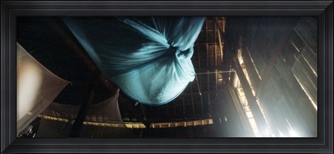 Framed Mosquito net in a bungalow, Chiang Mai Province, Thailand Print