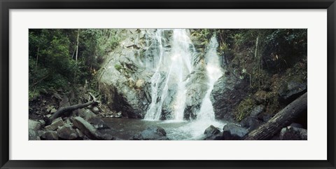 Framed Waterfall in a forest, Chiang Mai, Thailand Print