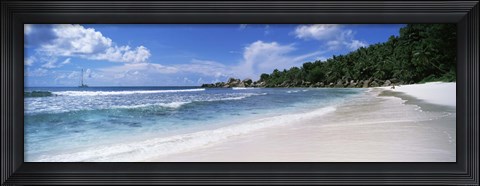 Framed Clouds over Anse Cocos Beach, Aitutaki, Cook Islands Print