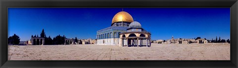 Framed Dome of The Rock, Temple Mount, Jerusalem, Israel Print