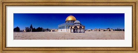 Framed Dome of The Rock, Temple Mount, Jerusalem, Israel Print