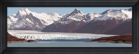 Framed Moreno Glacier, Argentino Lake, Argentine Glaciers National Park, Santa Cruz Province, Patagonia, Argentina Print