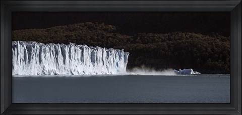 Framed Glaciers in a lake, Moreno Glacier, Argentino Lake, Argentine Glaciers National Park, Santa Cruz Province, Patagonia, Argentina Print