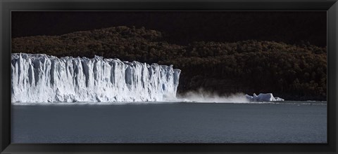 Framed Glaciers in a lake, Moreno Glacier, Argentino Lake, Argentine Glaciers National Park, Santa Cruz Province, Patagonia, Argentina Print