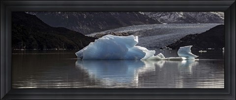 Framed Iceberg in a lake, Gray Glacier, Torres del Paine National Park, Magallanes Region, Patagonia, Chile, Lake Print