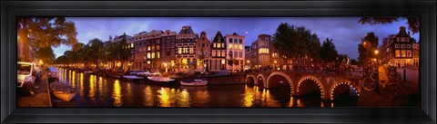 Framed Amsterdam at Dusk, Netherlands Print